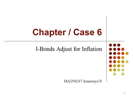 I-Bonds Adjust for Inflation MA2N0247 Amarzaya.N