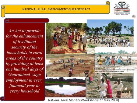 NATIONAL RURAL EMPLOYMENT GURANTEE ACT