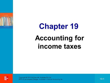 Accounting for income taxes