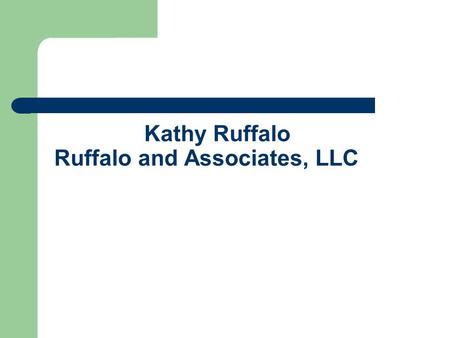 Kathy Ruffalo Ruffalo and Associates, LLC. TOPICS Status of Highway Trust Fund – short and long term Interim report of Financing Commission Status of.
