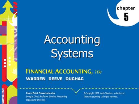 5 Accounting Systems.
