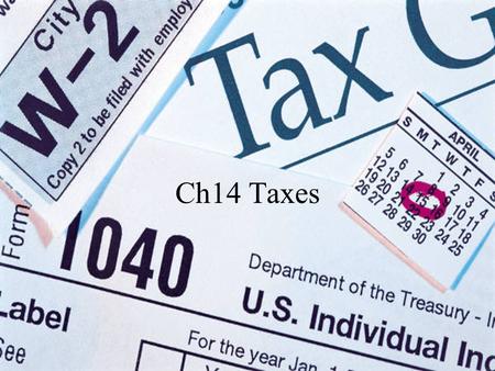 Ch14 Taxes.