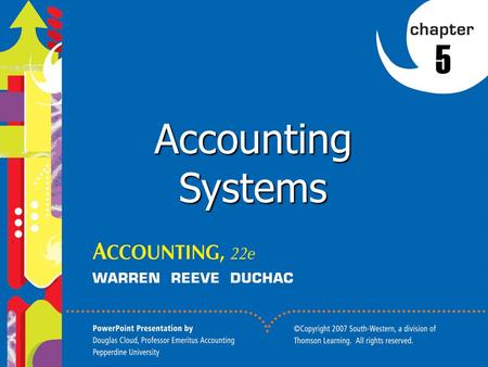 1 5 Accounting Systems. 2 1. Define an accounting system and describe its implementation. 2. Journalize and post transactions in a manual accounting system.