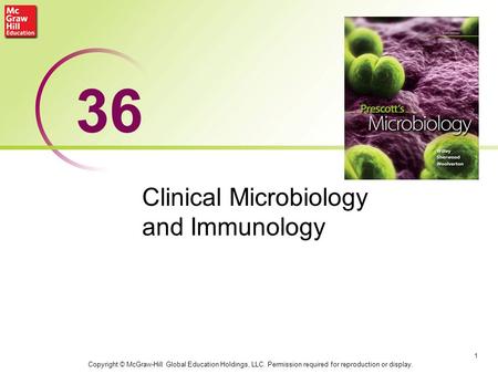 Clinical Microbiology and Immunology 1 36 Copyright © McGraw-Hill Global Education Holdings, LLC. Permission required for reproduction or display.