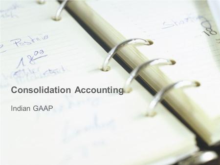 Consolidation Accounting