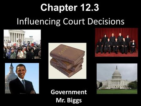 Influencing Court Decisions