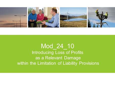 1 Mod_24_10 Introducing Loss of Profits as a Relevant Damage within the Limitation of Liability Provisions.
