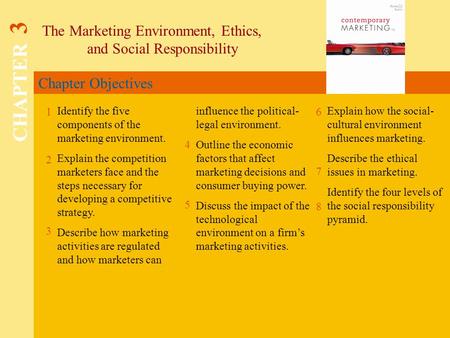 CHAPTER 3 The Marketing Environment, Ethics, and Social Responsibility