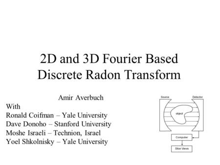 2D and 3D Fourier Based Discrete Radon Transform