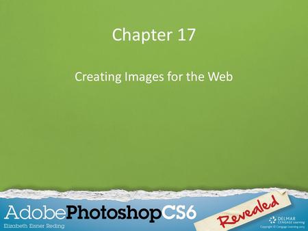 Chapter 17 Creating Images for the Web. Chapter Lessons Learn about Web features Optimize images for Web use Create a button for a Web page Create slices.