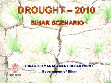 DISASTER MANAGEMENT DEPARTMENT Government of Bihar.