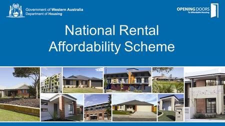National Rental Affordability Scheme. Shovel Ready round Round 5.