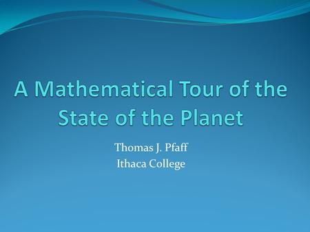 Thomas J. Pfaff Ithaca College. M. King Hubbert’s (1903-1989), chief consultant- general geology- for shell development company, 1956 paper Nuclear.