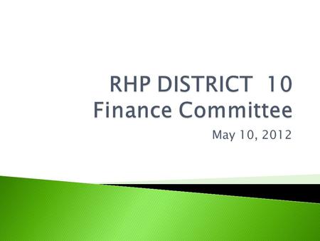 May 10, 2012.  Committee charter  Understand waiver funds flow  IGT fundamentals  UC pool payments  DSRIP pool payments  Timeframes  Begin work.