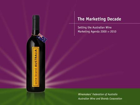 The Marketing Decade The Marketing Decade is the beginning of the Marketing Decade and our mission to open new frontiers (markets). 2001.