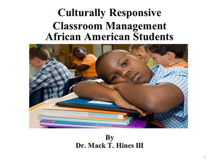 Culturally Responsive Classroom Management