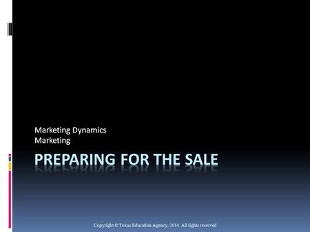 Marketing Dynamics Marketing