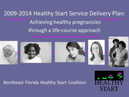 Northeast Florida Healthy Start Coalition 2009-2014 Healthy Start Service Delivery Plan: Achieving healthy pregnancies through a life-course approach.