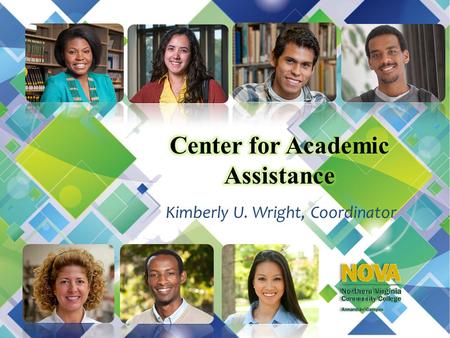 Kimberly U. Wright, Coordinator. Research shows… Community college students benefit from services targeted to assist them with academic and career planning,