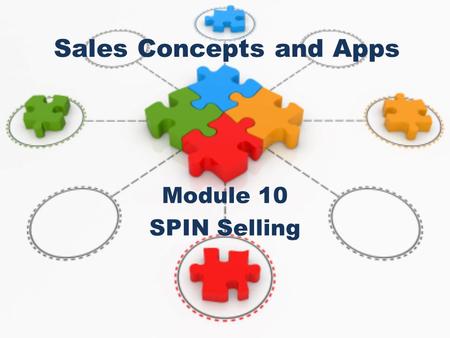 Sales Concepts and Apps Module 10 SPIN Selling. A favourite saying in the early days of business to business selling was you have two ears and one mouth,