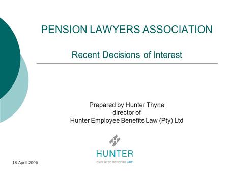 PENSION LAWYERS ASSOCIATION Recent Decisions of Interest