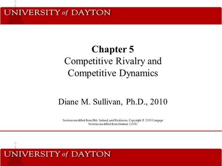 Chapter 5 Competitive Rivalry and Competitive Dynamics