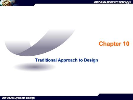 Traditional Approach to Design