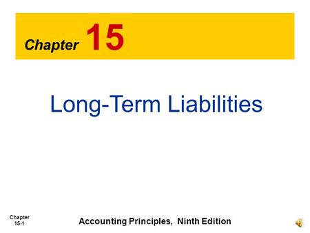 Accounting Principles, Ninth Edition