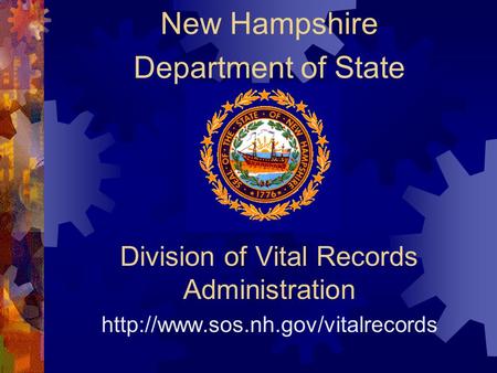 Division of Vital Records Administration  New Hampshire Department of State.