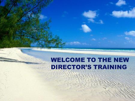 Massachusetts Department of Elementary and Secondary Education 1 WELCOME TO THE NEW DIRECTOR’S TRAINING.