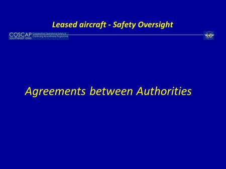 Leased aircraft - Safety Oversight