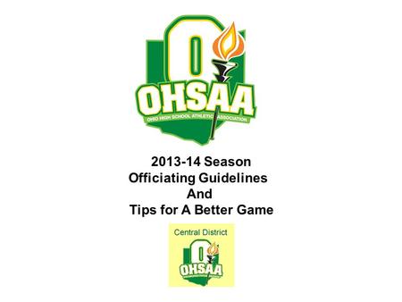 Officiating Guidelines