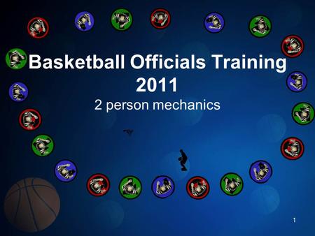 Basketball Officials Training person mechanics