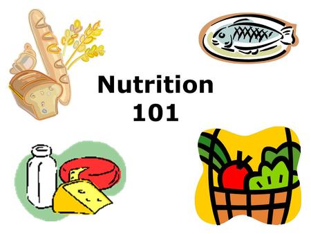 Nutrition 101. Do you recognize this? Do you follow this?