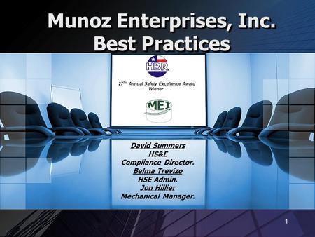 Munoz Enterprises, Inc. Best Practices