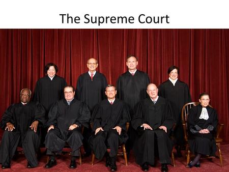 The Supreme Court. Constitutional Origin Article III, §1, “The judicial Power of the United States, shall be vested in one supreme Court, and in such.