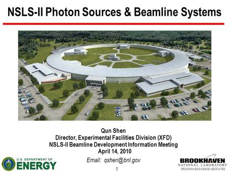 NSLS-II Photon Sources & Beamline Systems