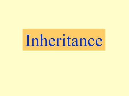 Inheritance. Some features are in two forms Some people have ear lobes and others do not. e.g.