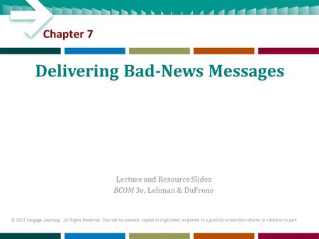 Delivering Bad-News Messages