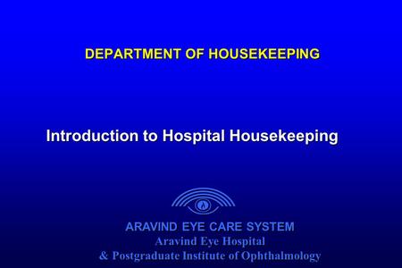 DEPARTMENT OF HOUSEKEEPING