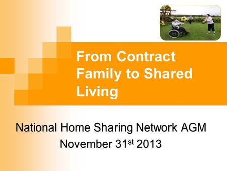 From Contract Family to Shared Living