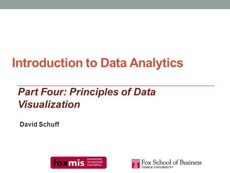 Introduction to Data Analytics