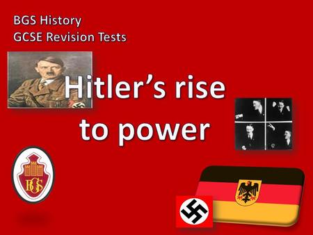 1) Did Hitler take power by force? NO NO NO!!!