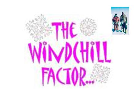 The wind chill factor is a combination of air temperature and wind speed that affects the freezing rate of exposed skin.