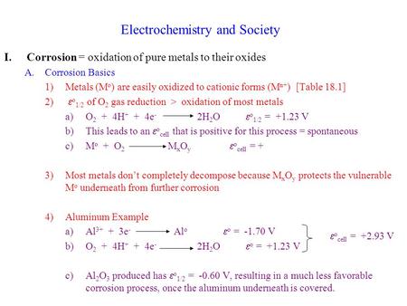 Electrochemistry and Society