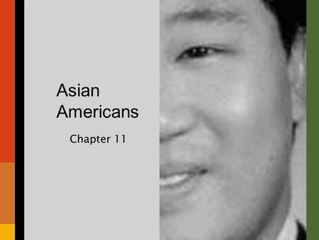 Chapter 11 Asian Americans. Chapter Overview I.Introduction II.Korean Americans III.Filipino Americans IV.Asian Indians V.Southeast Asian Americans VI.Hawaii.