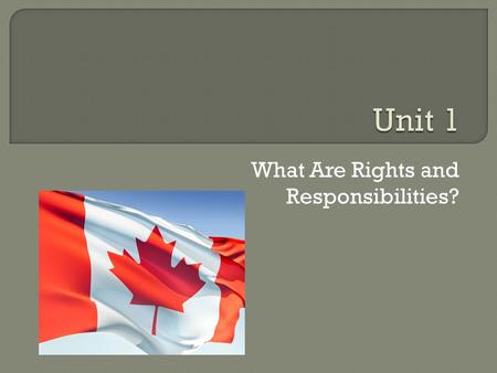 What Are Rights and Responsibilities?