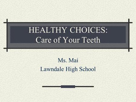 oral health education powerpoint presentation