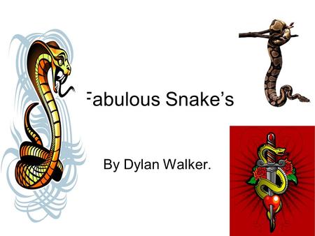 Fabulous Snake’s By Dylan Walker.. Controlling Body Temperature. Snakes are ectothermic ( that mean’s cold blooded ) And Snake’s scale’s help it’s body.