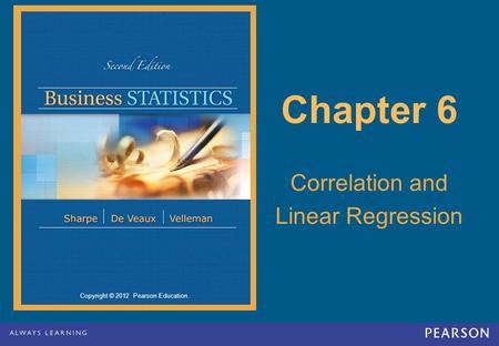 Correlation and Linear Regression